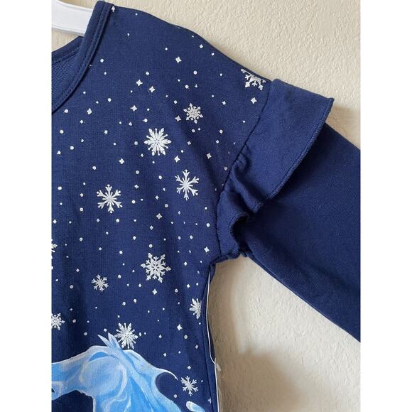Disney Frozen II Princess Queen Elsa The Nokk Long Sleeve Top Pants Set Size 8 - Picture 6 of 11